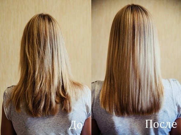 Фото до и после применения масла