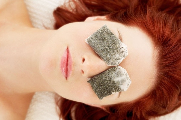 Пакетики чая от опухлости глаз