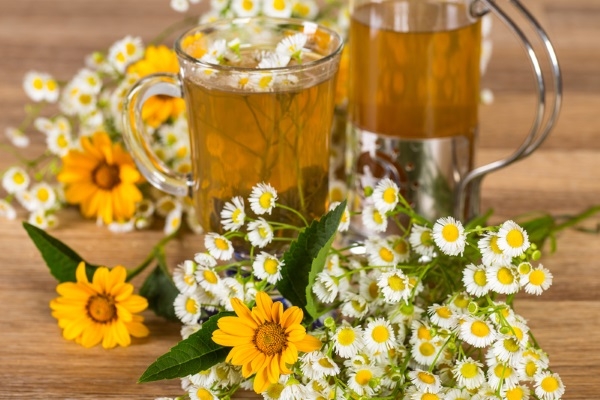 Ромашка и календула