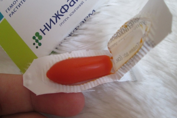 Свечи из облепихового масла