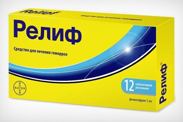 Свечи Релиф от геморроя